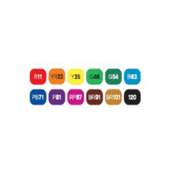 Touch Twin Tip  Alcohol Marker 12 shades